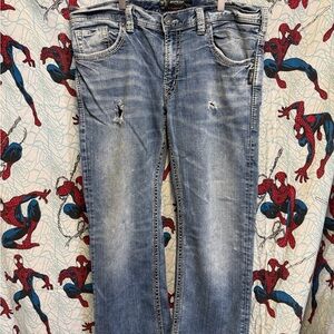 Silver Jeans Men's Light Blue Jeans 38/32 read description